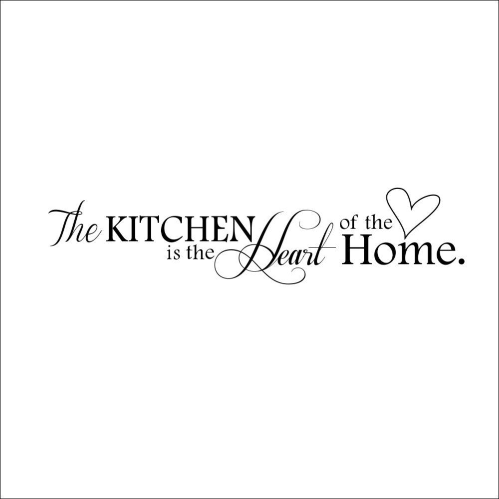 Removable Home Decor Kitchen Is the Heart Of The Home Wall Sticker