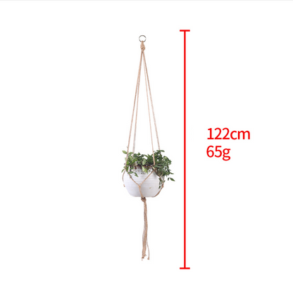 Hand-woven Hanging Basket For a Planter