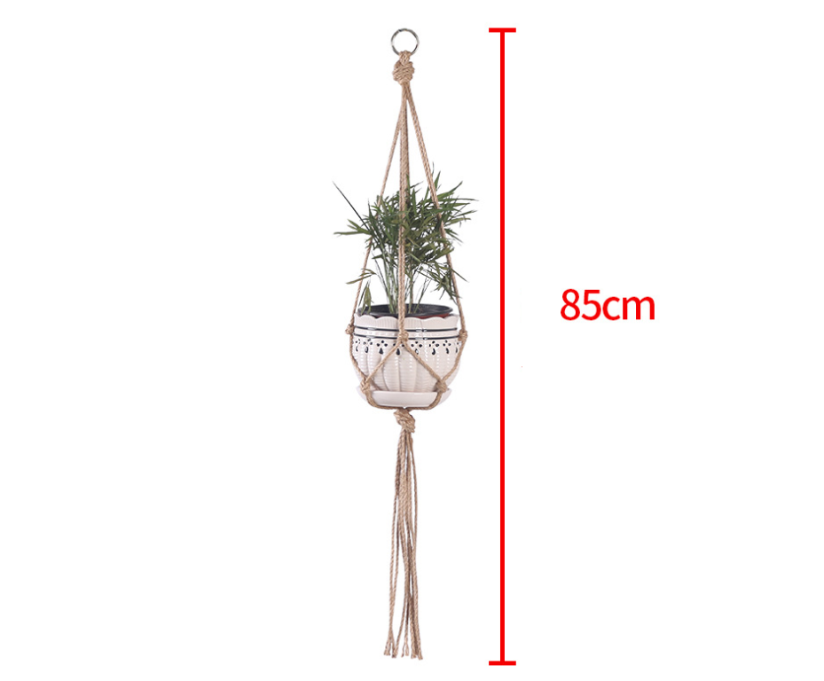 Hand-woven Hanging Basket For a Planter