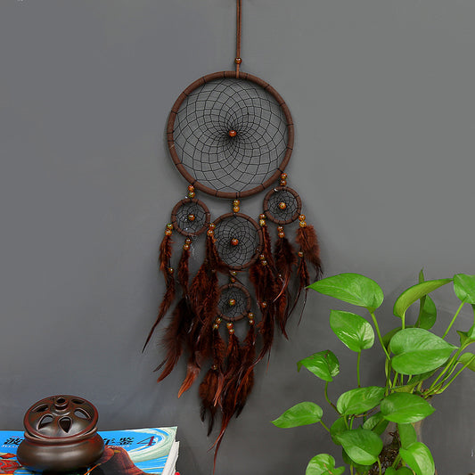 Five Rings Dreamcatcher Wall Hanging