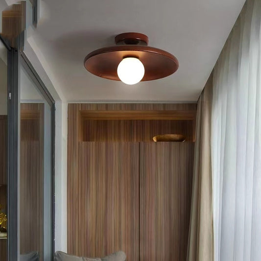 Beautiful Japanese-style Solid Wood Aisle Light Ceiling Lamp Modern Minimalist LED